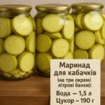 Кабачки за рецептом свекрухи. Стерилізувати не треба, можна зберігати в будь-якому місці.
