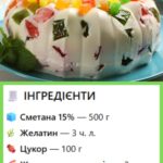 Торт «Бите скло» — яскравий десерт з ніжною сметанною основою